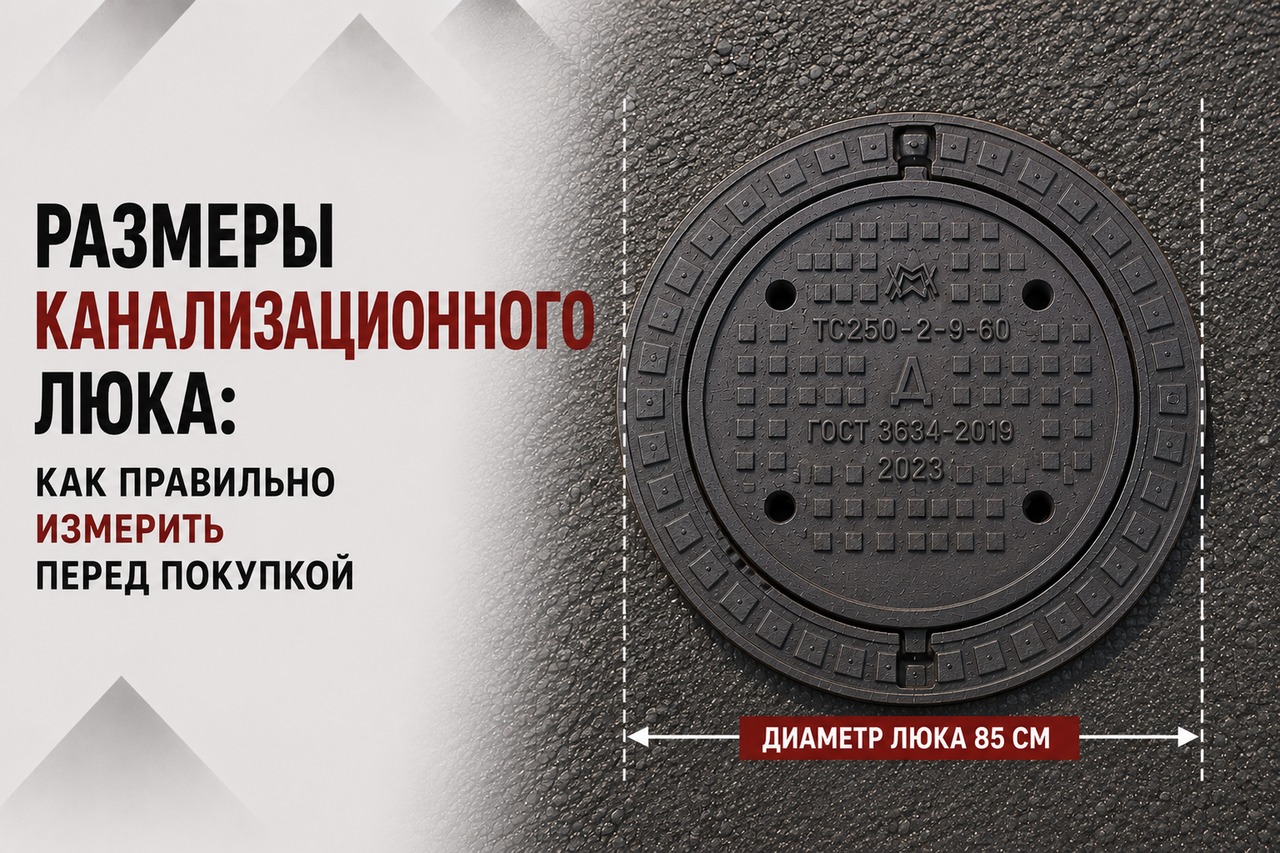 Размеры канализационного люка: как правильно измерить перед покупкой