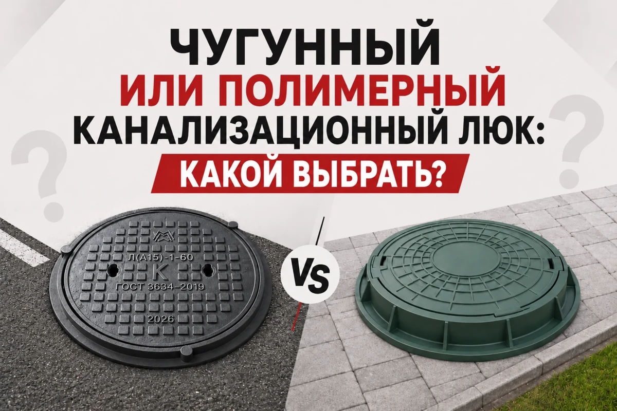Чугунный или полимерный канализационный люк: какой выбрать?