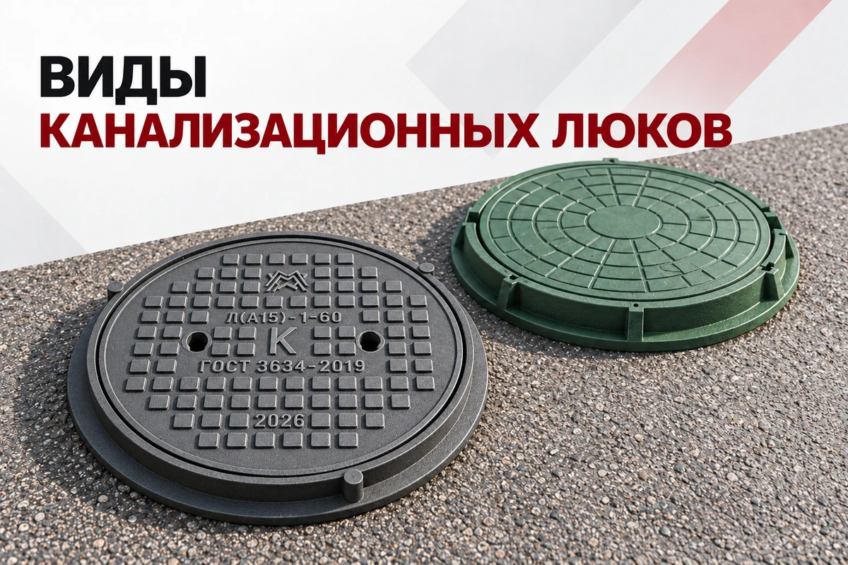 Виды канализационных люков