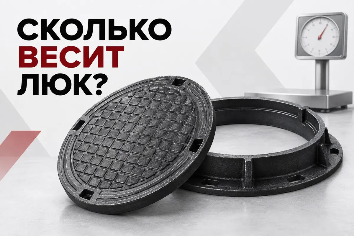 Сколько весит чугунный люк: крышка, корпус и комплект