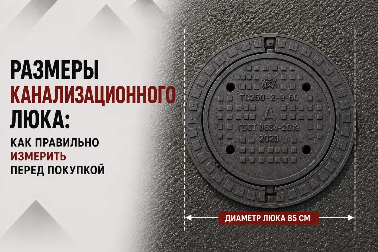 Размеры канализационного люка: как правильно измерить перед покупкой