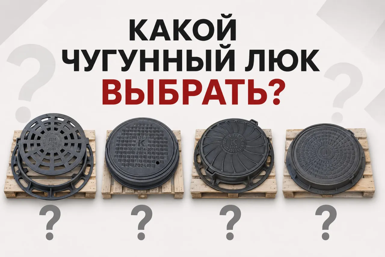 Как выбрать чугунный канализационный люк