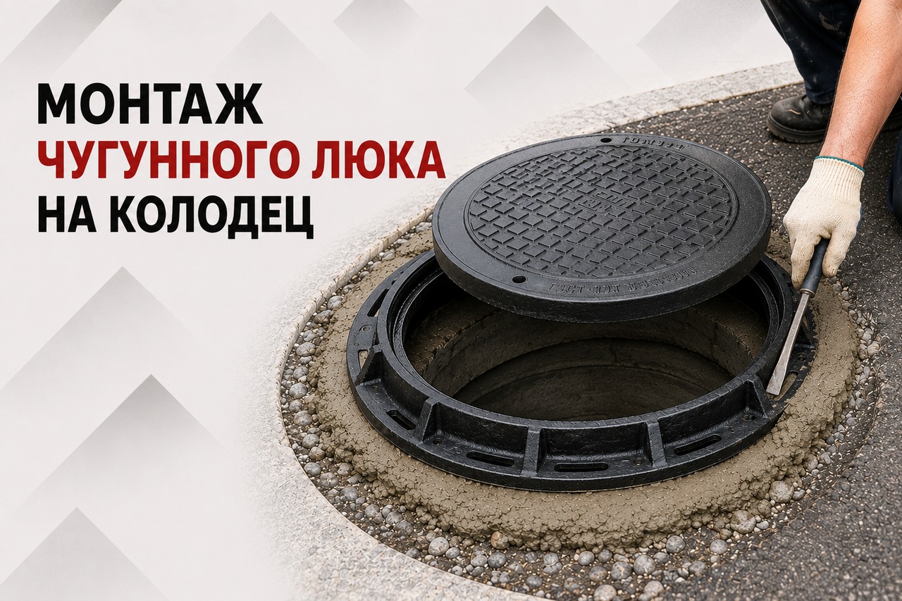 Монтаж чугунного люка на колодец: этапы и типичные ошибки