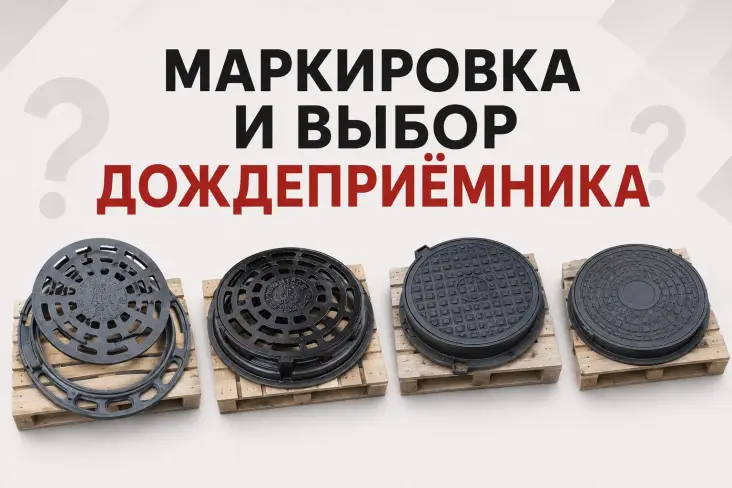 ДБ1, ДБ2, ДМ1 и ДМ2: маркировка и выбор дождеприёмника