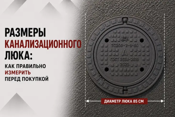 Размеры канализационного люка: как правильно измерить перед покупкой