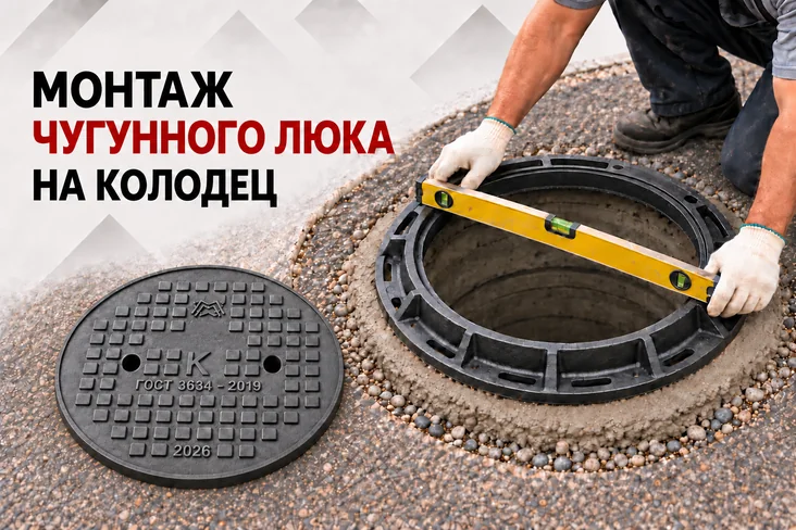 Монтаж чугунного люка на колодец: этапы и типичные ошибки