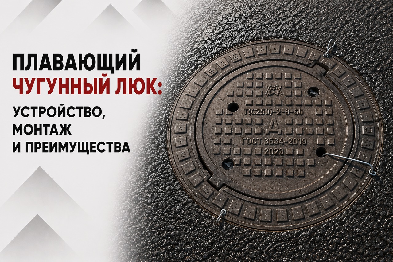 Плавающий чугунный люк: устройство, монтаж и преимущества